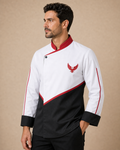 Jaleca Águia de homem - lateral com modelo