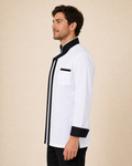 Jaleca Chino homem vista lateral