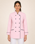 Jaleca Cookie Pink senhora vista de frente