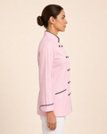 Jaleca Cookie Pink senhora vista lateral