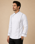 Jaleca Executiva de homem - lateral com modelo