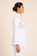 Jaleca Stripes senhora vista lateral